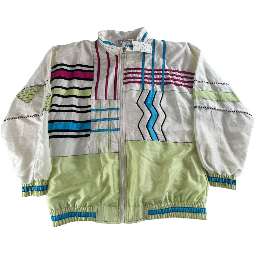 Vintage Great Cavalier by St Paul Full Zip Windbraker Jacket Womens Size M